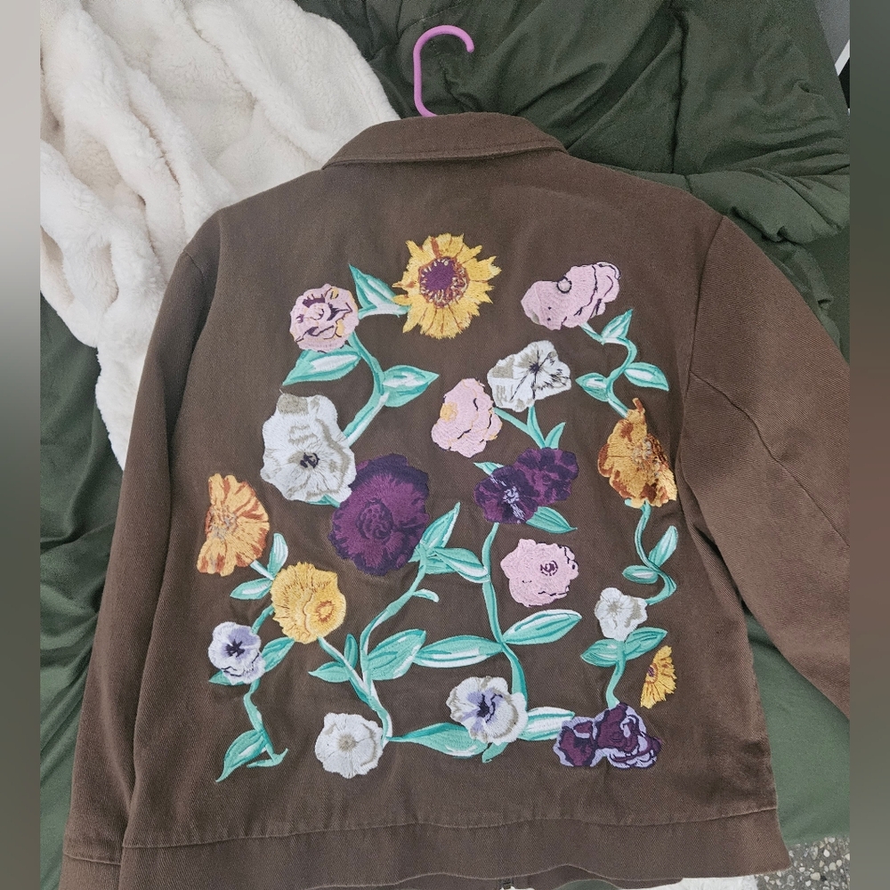 Taylor Swift Acoustic Piano Floral Work Jacket (Large)